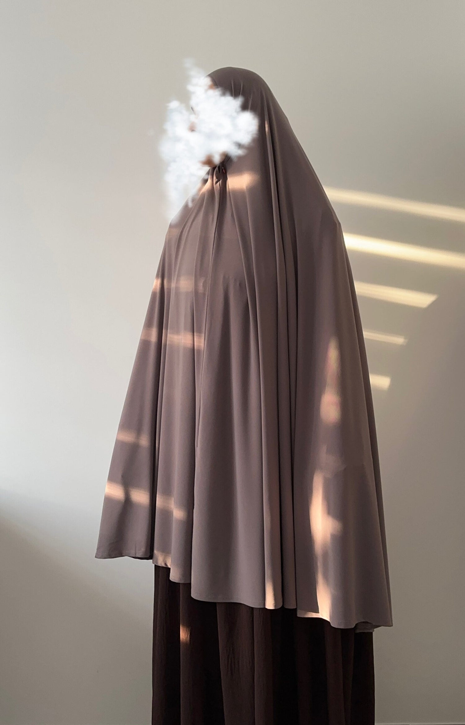 KHIMAR LANGES JERSEY PREMIUM ZUM ÜBERZIEHEN